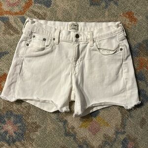 J Crew White Jean Shorts